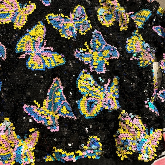 Hanna banana sequin butterfly bomber jacket - Picture 3 of 6